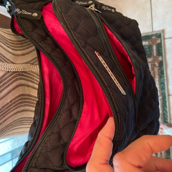 Lily Bloom Black Quility Crossbody Bag - Picture 6 of 16